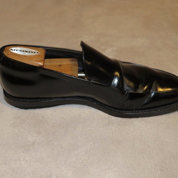 Prada Black Leather Rubber Soled Driving Loafers 7 - Picture 5 of 10
